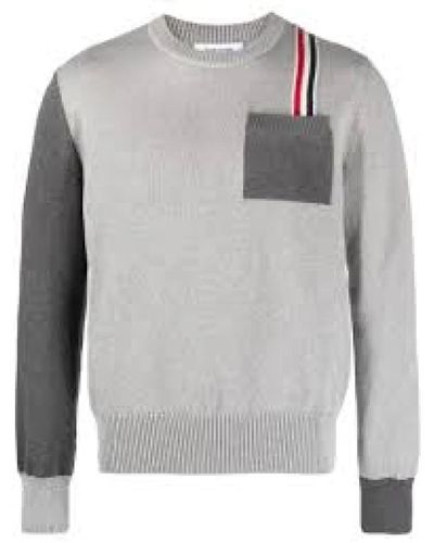 Thom Browne Stylischer pullover für männer - Grau
