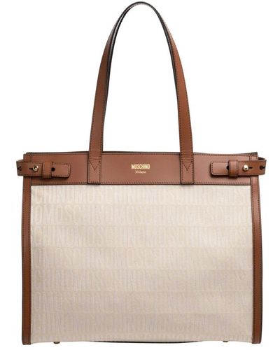 Moschino Tote Bags - Brown