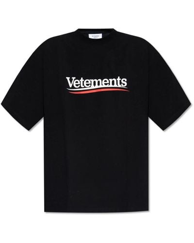 Vetements T-Shirts - Black