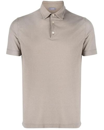 Zanone Polo Shirts - Gray