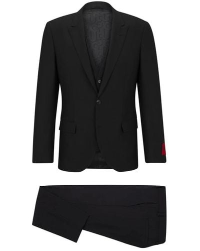 BOSS Suits > suit sets > single breasted suits - Noir