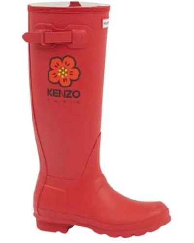 KENZO Shoes > boots > rain boots - Rouge