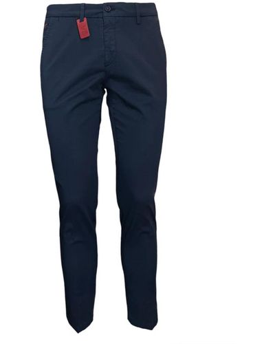 0-105 Falko rosso pantalone blu scuro da con tasche america