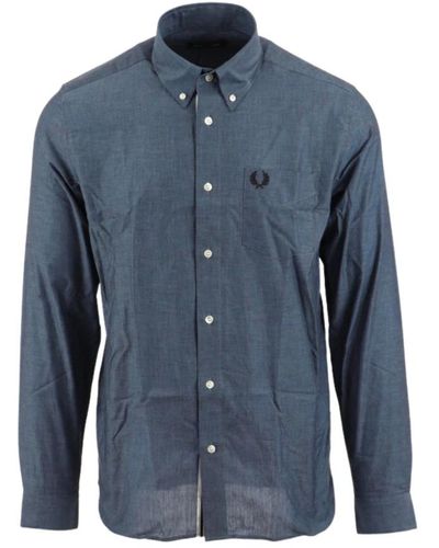 Fred Perry Casual Shirts - Blue