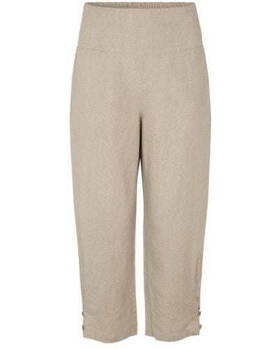 Masai Cropped Trousers - Natural