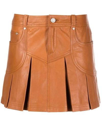 Trussardi Skirts > leather skirts - Marron