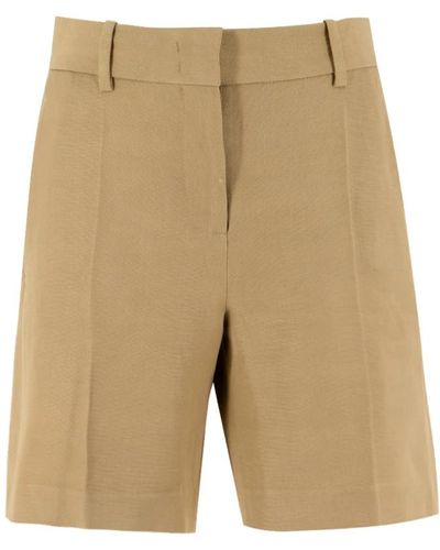 Ermanno Scervino Linen bermuda shorts mit maßgeschneiderter passform - Natur