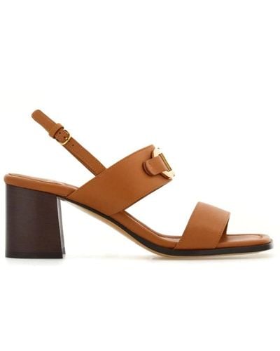 Ferragamo High Heel Sandals - Brown