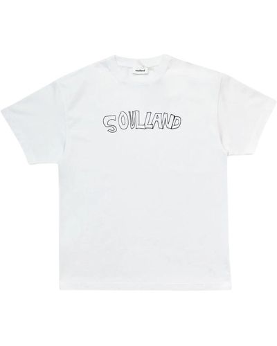 Soulland Kai roberta bianca t-shirt - Weiß