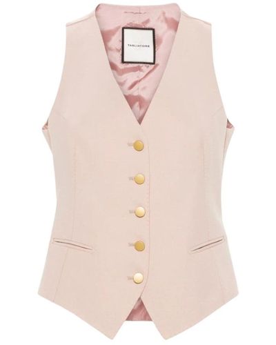 Tagliatore Suit Vests - Pink