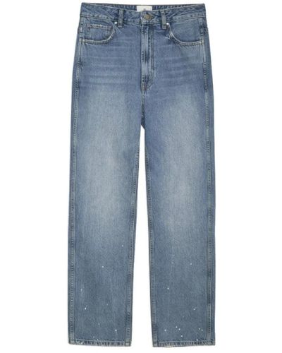 Anine Bing Farbspritzer straight leg jeans - Blau