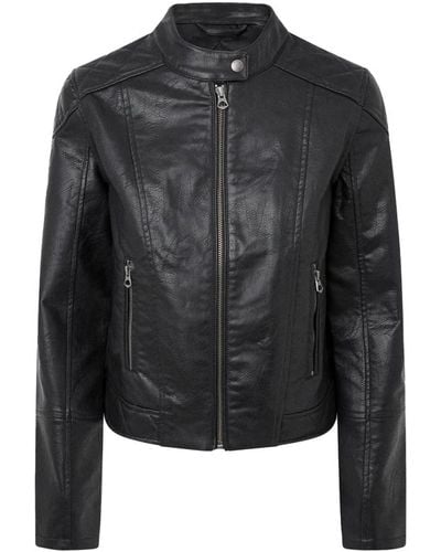 Pepe Jeans Jackets > leather jackets - Noir