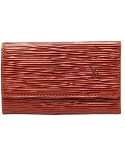 Louis Vuitton Portafoglio louis vuitton in pelle marrone usato - Rosso