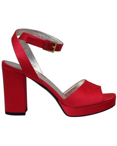 Ines De La Fressange Paris Shoes > sandals > high heel sandals - Rouge