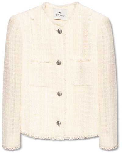 Etro Boucle jacket - Blanco