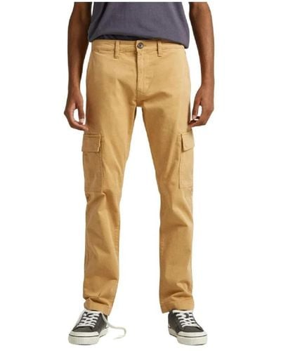 Pepe Jeans Slim-Fit Trousers - Yellow