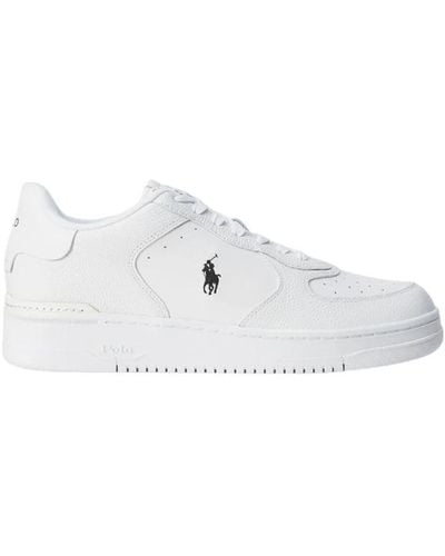 Polo Ralph Lauren Sneakers im lässigen stil für männer - Weiß