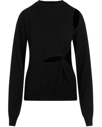Sportmax Round-Neck Knitwear - Black