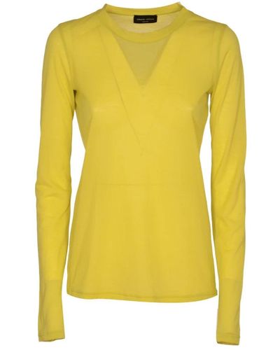 Roberto Collina Round-Neck Knitwear - Yellow