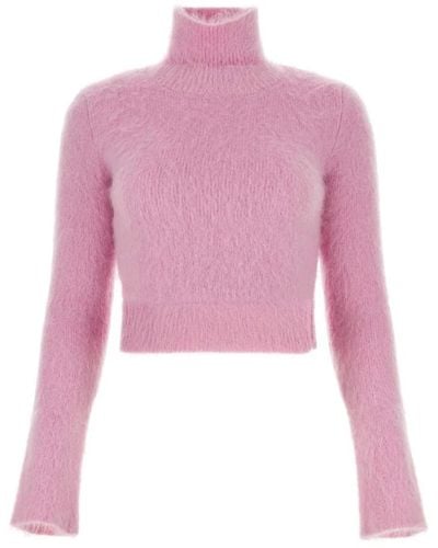 Rabanne Maglione rosa in misto lana - stiloso e confortevole