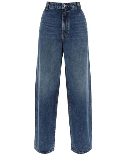Khaite Jeans > loose-fit jeans - Bleu