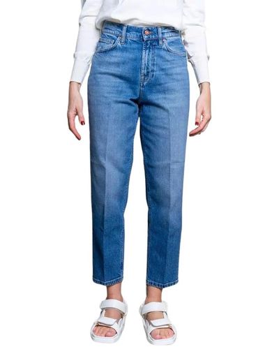 Don The Fuller Blaue high-waist jeans