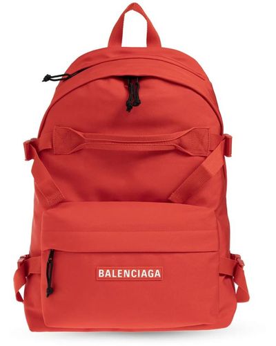 Balenciaga Rucksack mit logo - Rot