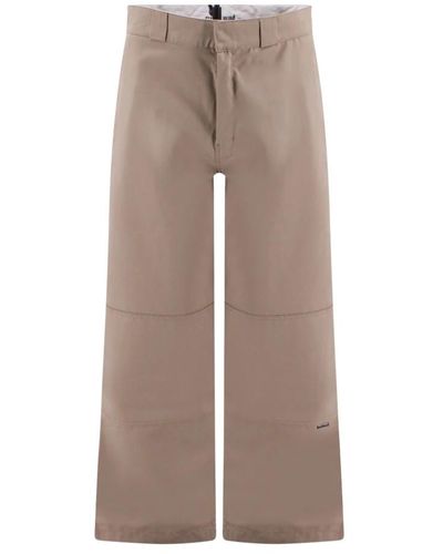 Palm Angels Leather trousers - Marrone