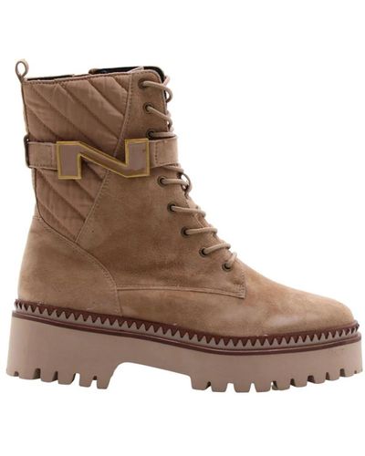 Nathan-Baume Shoes > boots > lace-up boots - Marron