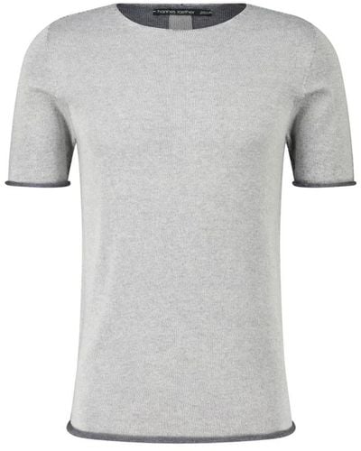 Hannes Roether Rundhals-shirt aus strick - Grau