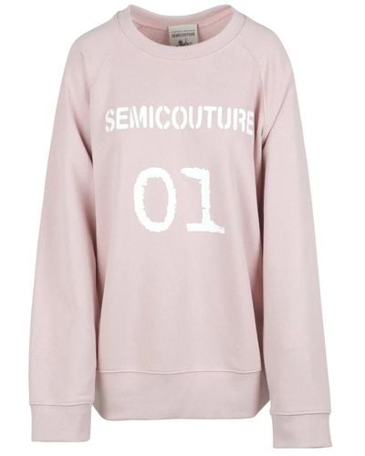 Semicouture Y4sp10 sweatshirt - Pink