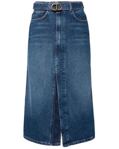 Twin Set Skirts > denim skirts - Bleu