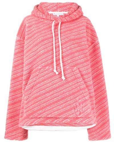 JW Anderson Sudadera relaxed fit rosa