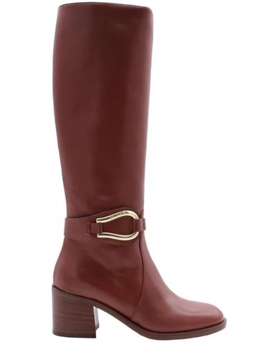 Scapa Heeled Boots - Brown
