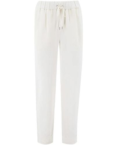 Le Tricot Perugia Slim-fit pantaloni - Bianco