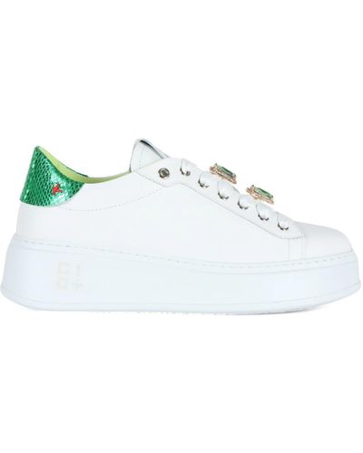 GIO+ Sneakers de cuero pia 180c geco - Blanco