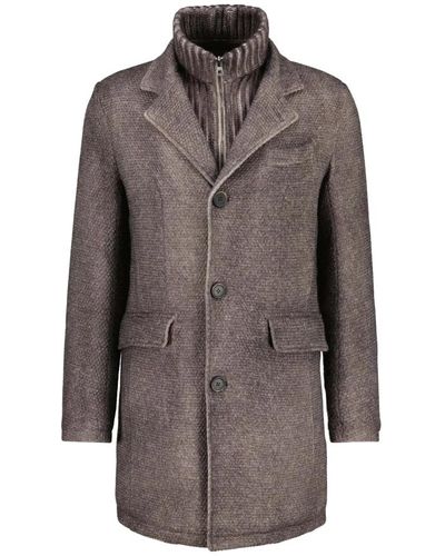 Gimo's Elegante cappotto in misto lana - Marrone