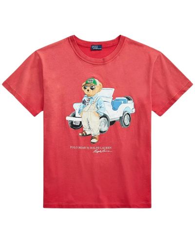 Polo Ralph Lauren Tops > t-shirts - Rouge