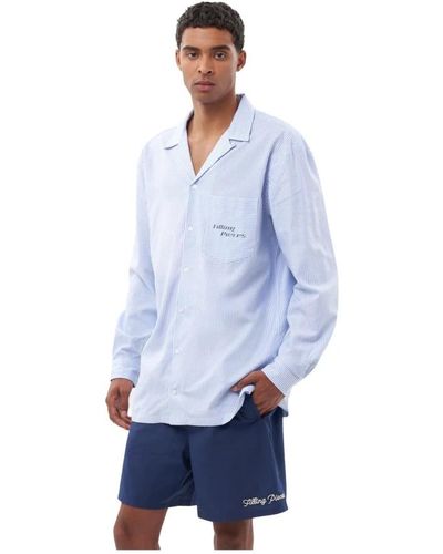 Filling Pieces Casual Shirts - Blue