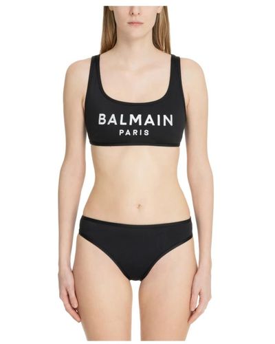 Balmain Logo bikini - Schwarz