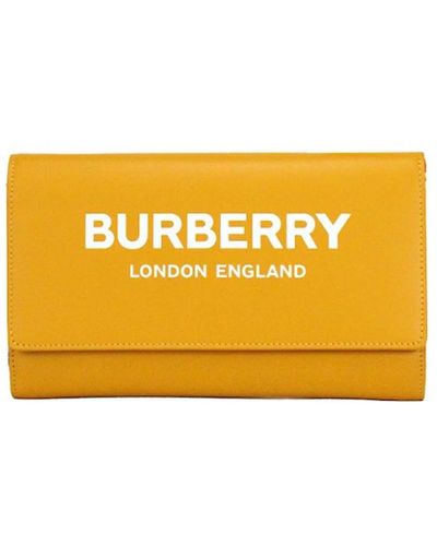 Burberry Logo leder crossbody tasche mit riemen - Mettallic
