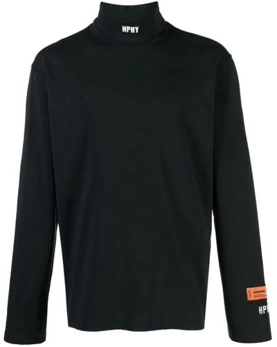 Heron Preston E T-Shirts und Polos mit gesticktem Logo - Schwarz