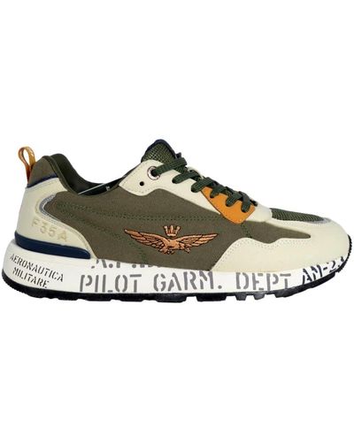 Aeronautica Militare Sneakers da corsa verdi sc276 iguana - Verde