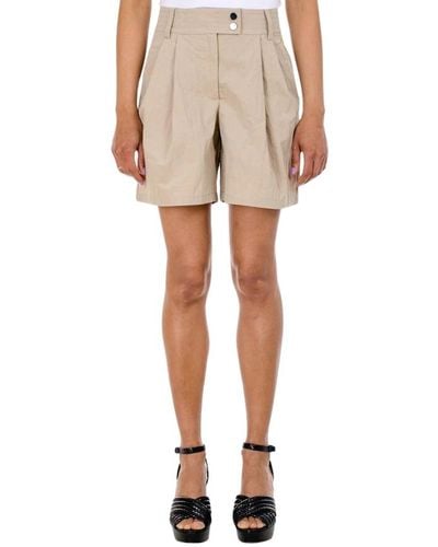 Armani Exchange Braune -shorts mit knopfleiste - Natur