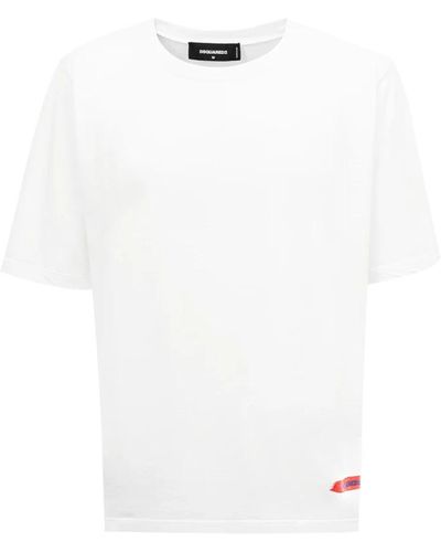 DSquared² Oversize bianca t-shirt - Weiß