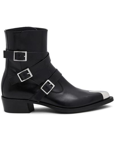 Alexander McQueen Cowboy Boots - Black