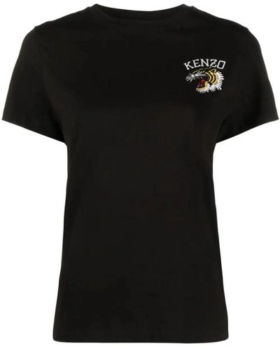KENZO Camiseta clásica de jersey tiger - Negro