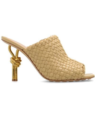 Bottega Veneta Shoes > heels > heeled mules - Métallisé