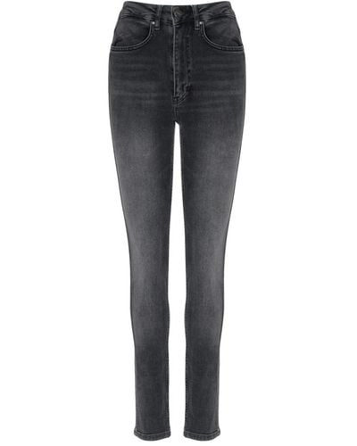 Anine Bing Dunkelgraue skinny fit denim jeans