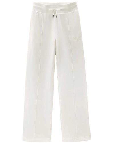 Woolrich Wide Trousers - White